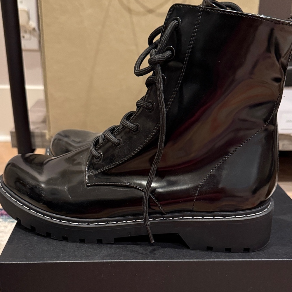 H&M Black Leather Boots